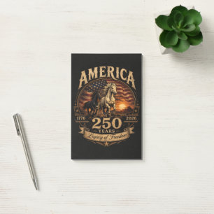 Amerika 250 Jahre 1776 2026 Jubiläum Post-it Klebezettel