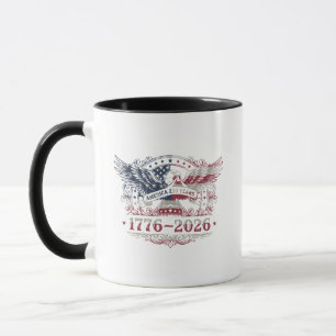 Amerika 250 Jahre 1776–2026 Vintage Patriotischer Tasse