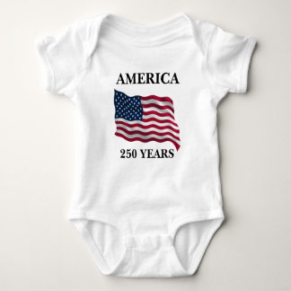 Amerika 250 Jahre Flagge Baby Strampler