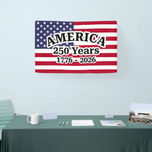 Amerika 250 Jahre Flagge Banner