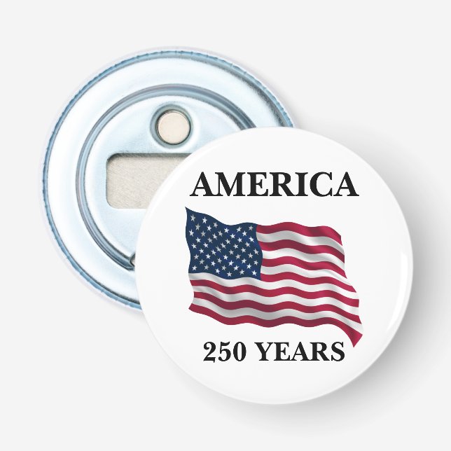 Amerika 250 Jahre Flagge Flaschenöffner (Vorderseite)