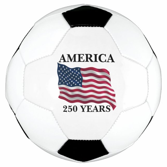 Amerika 250 Jahre Flagge Fußball (Vorderseite)