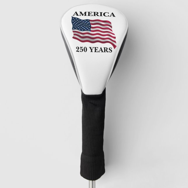 Amerika 250 Jahre Flagge Golf Headcover (Vorderseite)