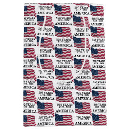 Amerika 250 Jahre Flagge Mittlere Geschenktüte
