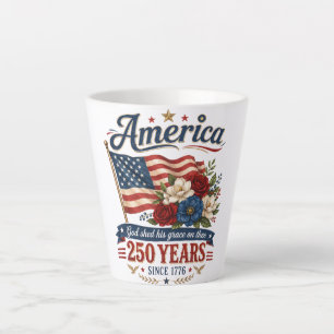 Amerika 250 Jahre Floralflagge Milchtasse