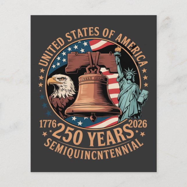Amerika 250 Jahre Flyer (Vorne)