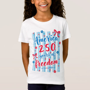 Amerika 250 Jahre Freiheit 1776 2026 Patriotisch  T-Shirt