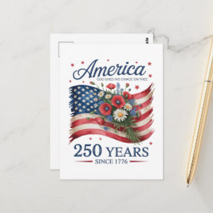 Amerika 250 Jahre Freiheit 1776 2026 Postkarte