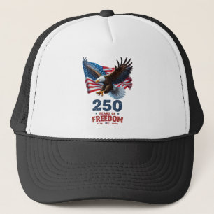 Amerika 250 Jahre Freiheit Weißkopfseeadler USA-Fl Truckerkappe