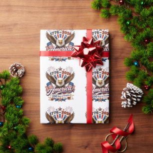 Amerika 250 Jahre Freiheitsadler Geschenkpapier
