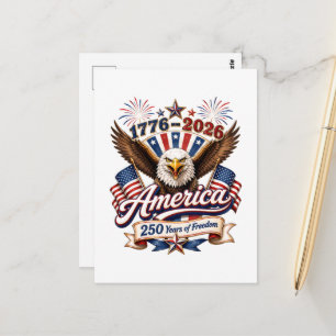 Amerika 250 Jahre Freiheitsadler Postkarte