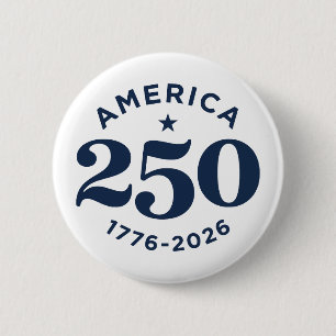 Amerika 250 Jahre Freiheitsfeier Minimal Button