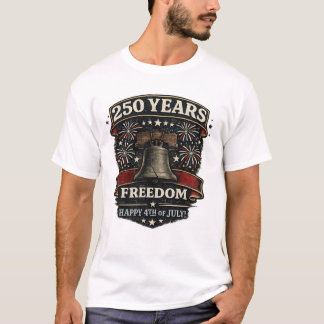Amerika 250 Jahre Freiheitsglocke Patriotisch T-Shirt