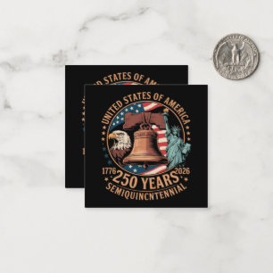 Amerika 250 Jahre Mitteilungskarte