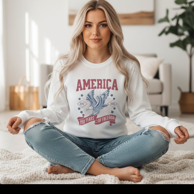 Amerika 250 Jahre | Patriotic Bald Eagle T-Shirt (Celebrate 250 Years of Freedom – America’s Patriotic Bald Eagle Shirt for July 4, 2026)