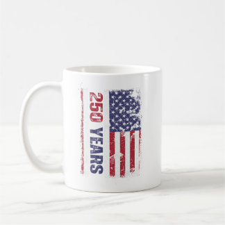 Amerika 250 Jahre Retro-Flagge 250. Jubiläum Kaffeetasse