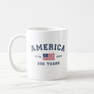 Amerika 250 Jahre USA Vereinigte Staaten Flagge 4. Kaffeetasse