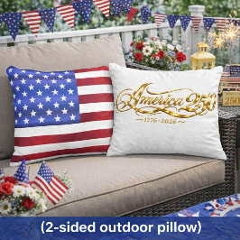 Amerika 250 Jahrestag Patriotisches Outdoor-Design Kissen Für Draußen