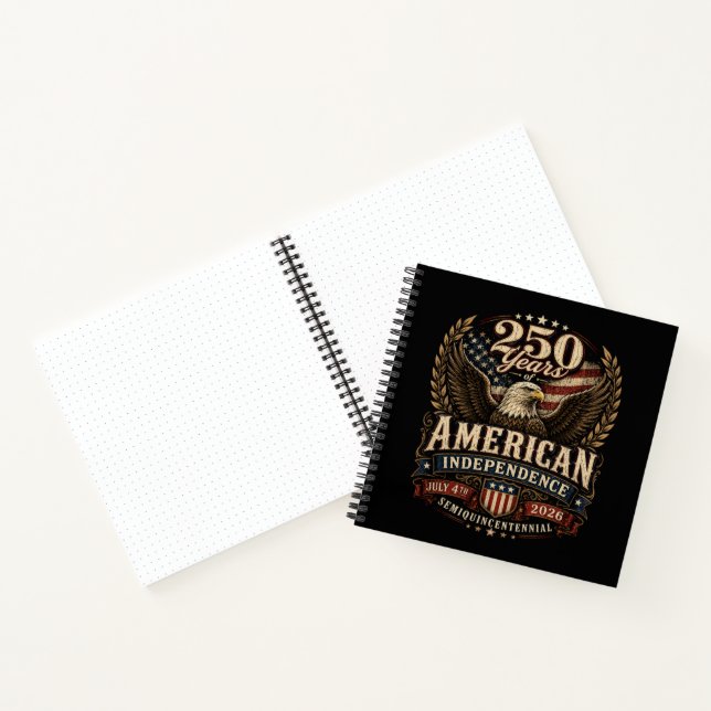 Amerika 250. Jahrestag usa Notizbuch (Innenseite)