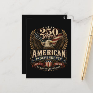 Amerika 250. Jahrestag usa Postkarte