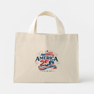 Amerika 250 Jubiläum 1776–2026 Jahrestag Mini Stoffbeutel