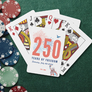 Amerika 250. Jubiläum 2026 Freiheit Spielkarten