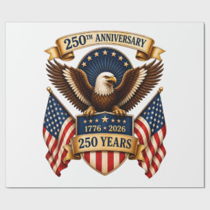 Amerika 250. Jubiläum Adler Geschenkpapier