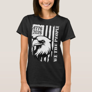 Amerika 250. Jubiläum Adler Patriotisch Usa-Flagge T-Shirt