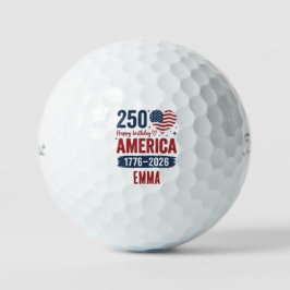 Amerika 250. Jubiläum, Benutzerdefinierter Name US Golfball