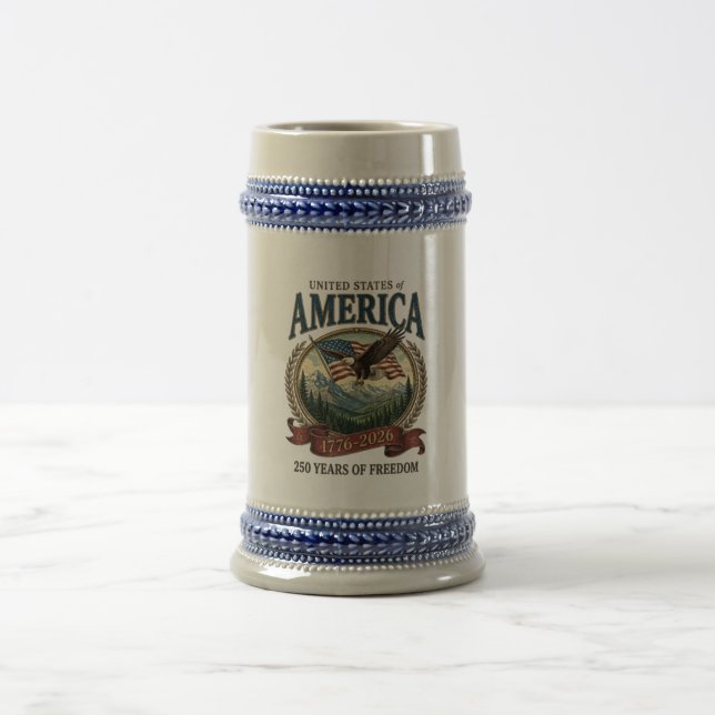 Amerika 250. Jubiläum Bierglas (Mittel)
