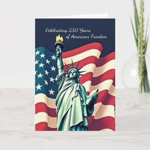 Amerika 250. Jubiläum Feiern der Freiheit Karte