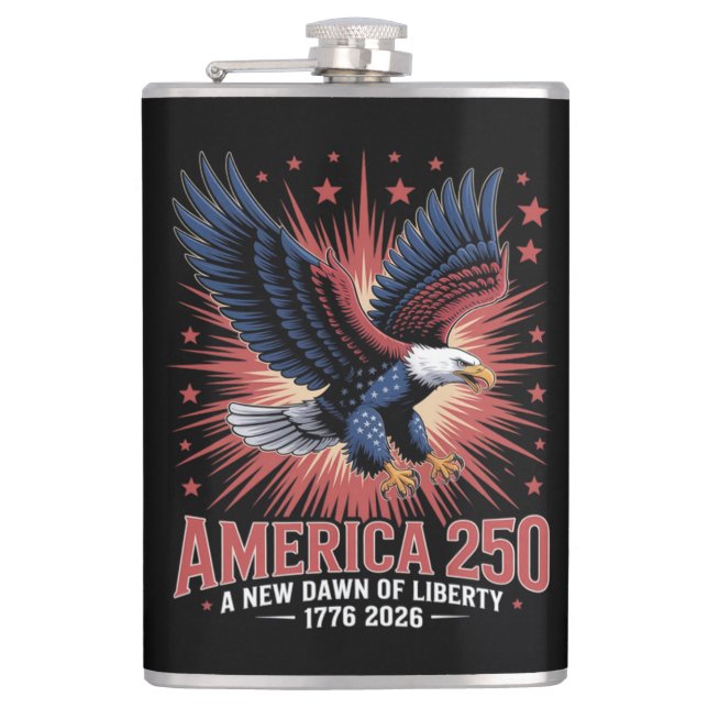 Amerika 250. Jubiläum Flachmann (Vorderseite)