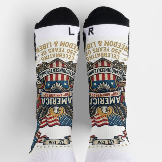 Amerika 250. Jubiläum Patriotisch 1776 Freiheit Socken