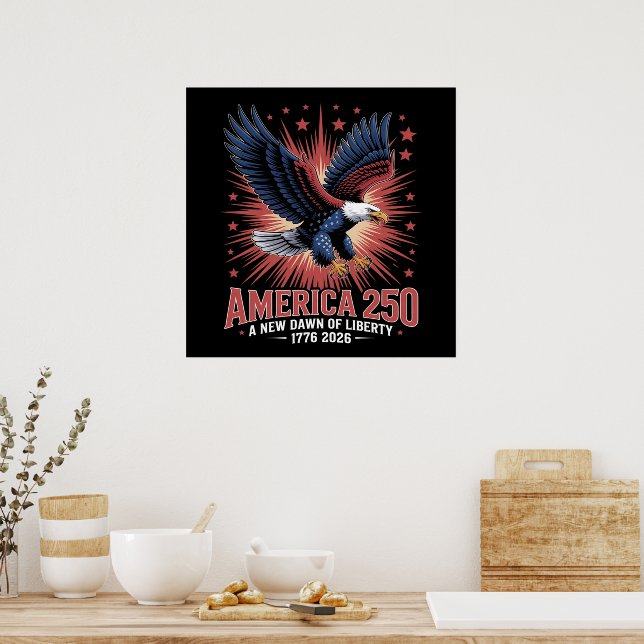 Amerika 250. Jubiläum Poster (Küche)