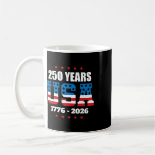 Amerika 250. Jubiläum Usa-Flagge Patriotisch 4. Ju Kaffeetasse