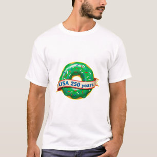 Amerika 250. Jubiläum USA mit süßem Donut T-Shirt