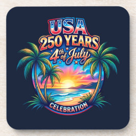 Amerika 250. Jubiläum USA Palm Beach Getränkeuntersetzer