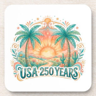 Amerika 250. Jubiläum USA Palm Beach Getränkeuntersetzer