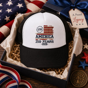 Amerika 250. Jubiläum Vintage-Flagge Truckerkappe
