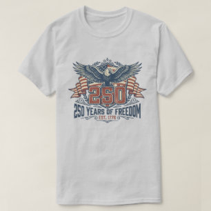 Amerika 250. Jubiläums-Erbe-Adler 250 Jahre T-Shirt