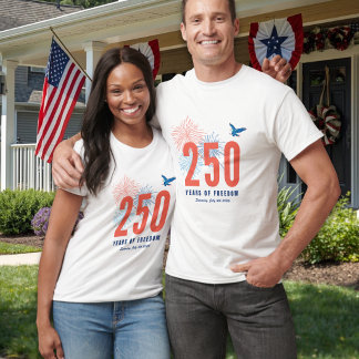 Amerika 250. Jubiläums Retro-Freiheits-T-Shirt T-Shirt