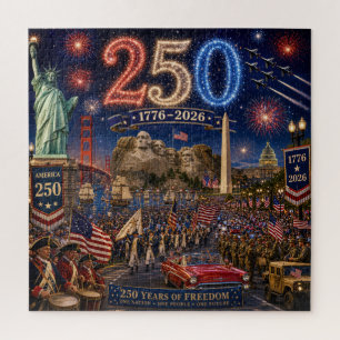 Amerika 250. Jubiläumsfeier — 1776–2026 Puzzle