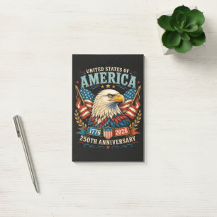 Amerika 250. Jubiläumsfeier Adler Post-it Klebezettel