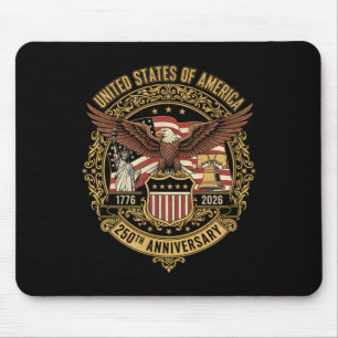Amerika 250. Jubiläumsflagge Adler USA 250 Jahr Mousepad