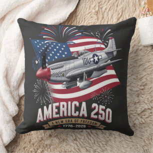 Amerika 250. Jubiläumsflugzeug Kissen