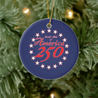 Amerika 250 keramik ornament