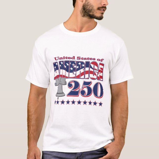Amerika 250 Liberty Bell T-Shirt (Vorderseite)