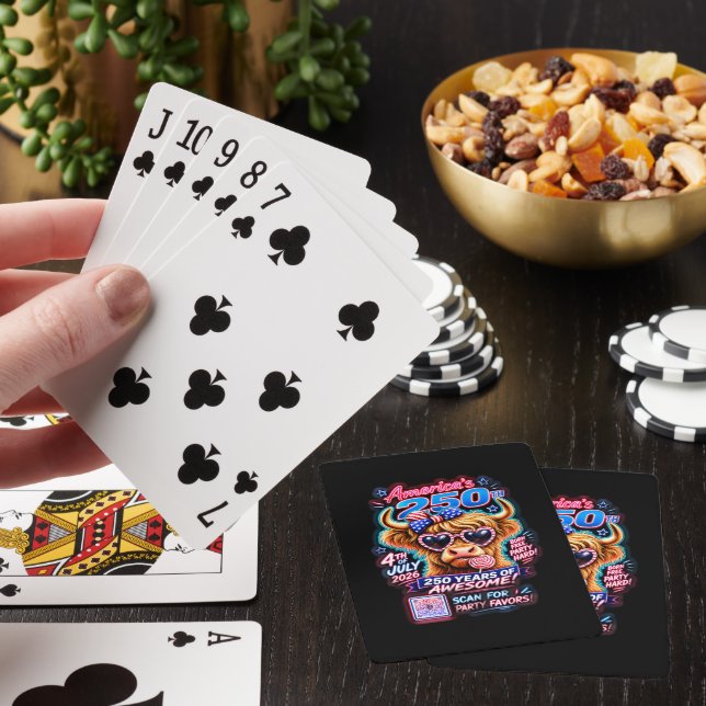 Amerika 250 Lutscher Kuh Spielkarten (In Situ)