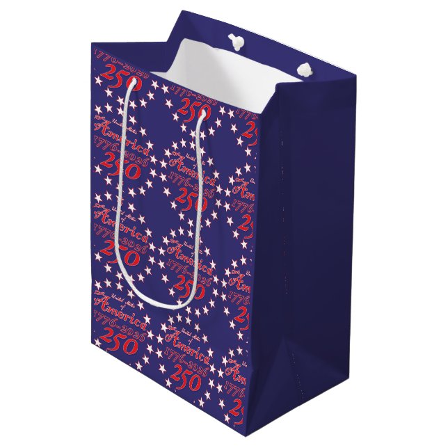 Amerika 250 mittlere geschenktüte (Vorderseite Schrägansicht)