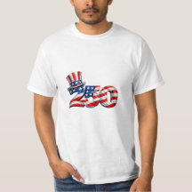Amerika 250 Onkel Sam Hut Patriotisches T-Shirt